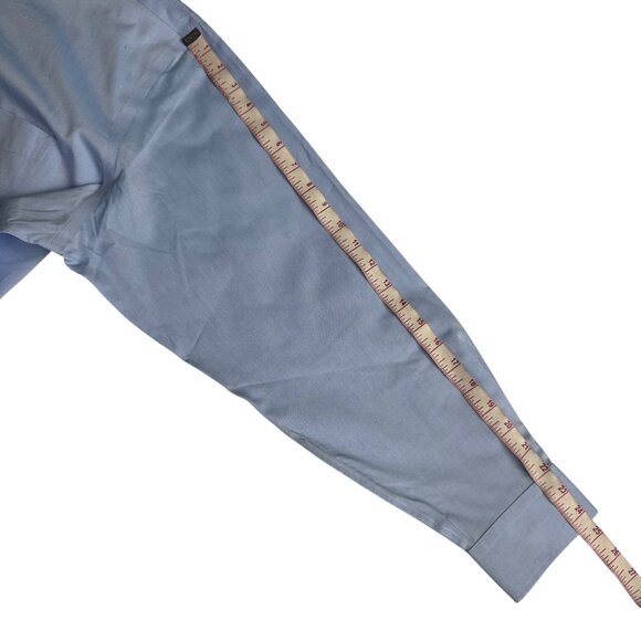 Mens XL Magnetic Button Dress Shirt By MagnaReady Light Blue Stretch Collar nwot - Picture 7 of 10